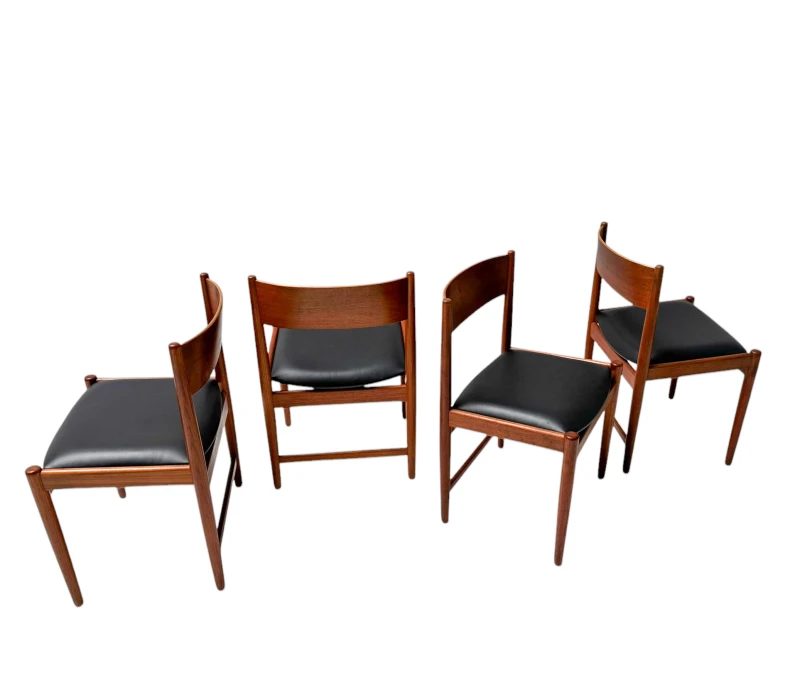 Four Mid-Century Modern Dining Room Chairs by Kurt Østervig for Sibast, 1960s